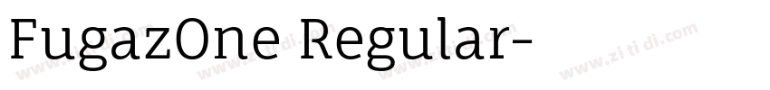 FugazOne Regular字体转换